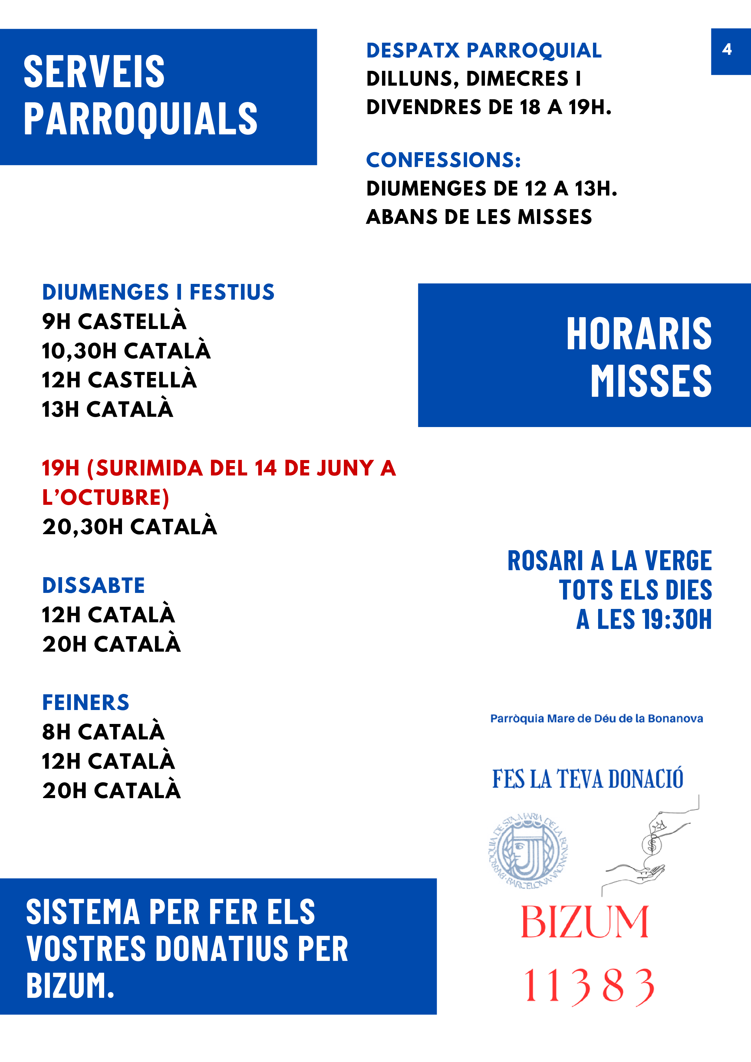 Horarios